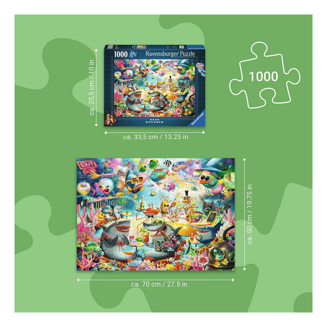 Ravensburger palapeli Ocean lounge 1000 kpl