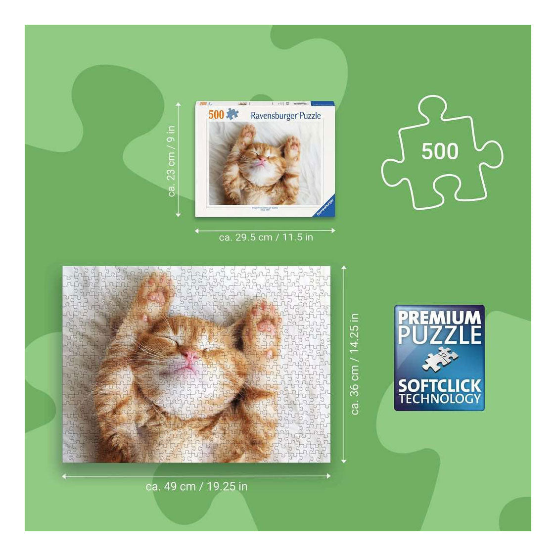 Ravensburger galvosūkis mažasis svajotojas 500 vnt
