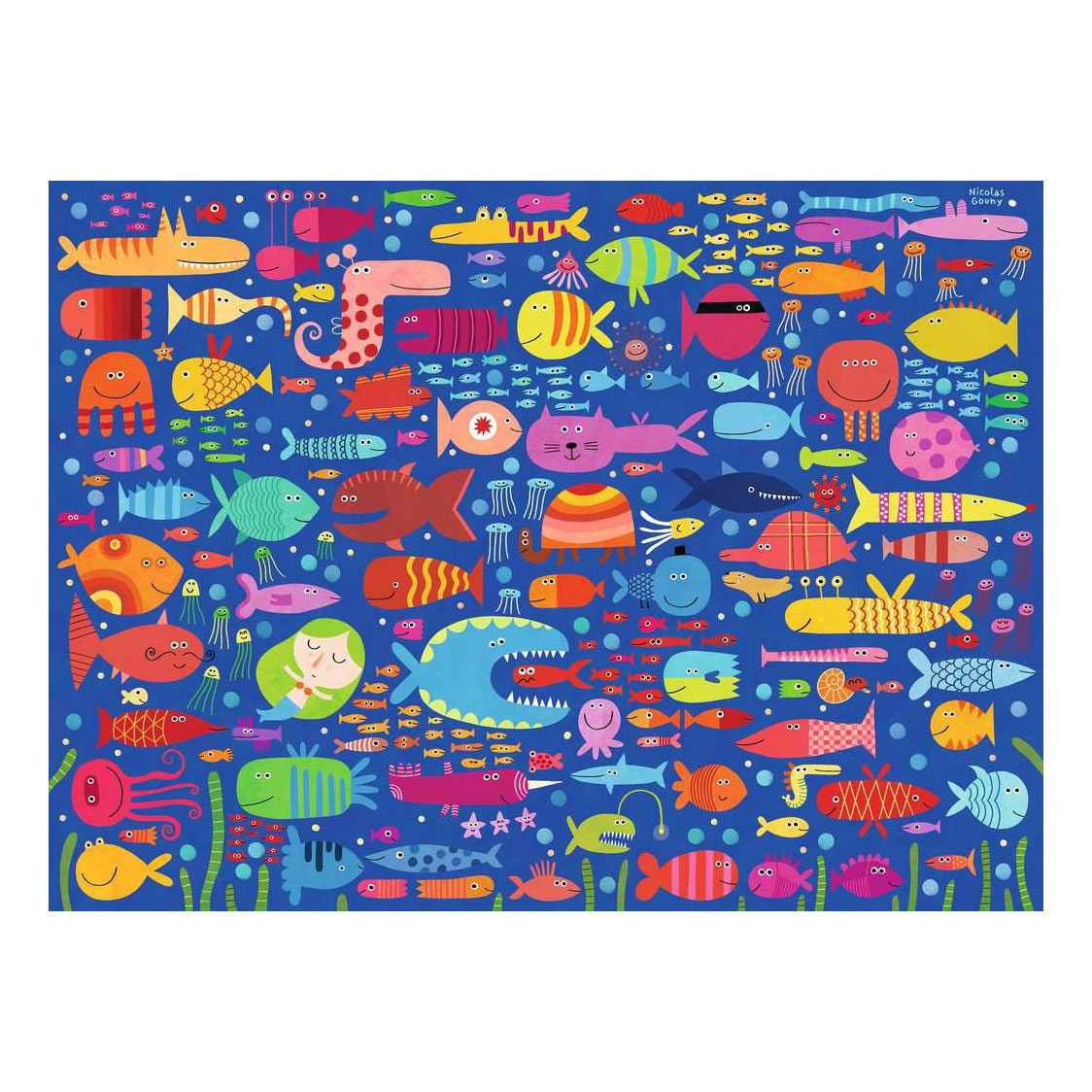 Ravensburger Jigsaw Puzzle Funny Fish Friends - 200 XXL pcs.