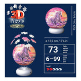 Ravensburger 3D puzzle éjszakai lámpa lovak a strandon - 73 db.