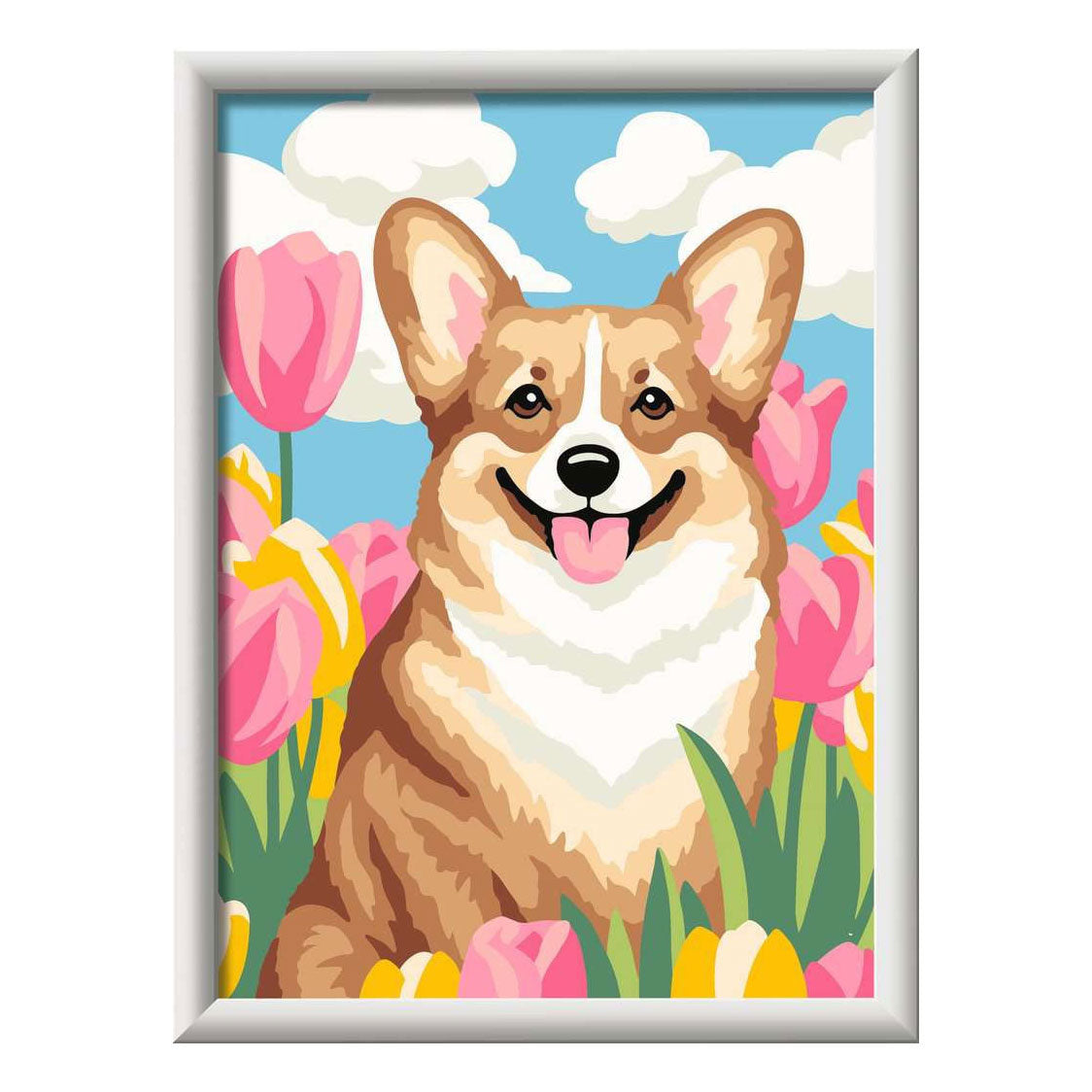 Ravensburger CreArt Paint by Number - Flowery Corgi