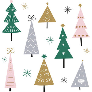 Serviettes Duni arbres de Noël 33x33cm