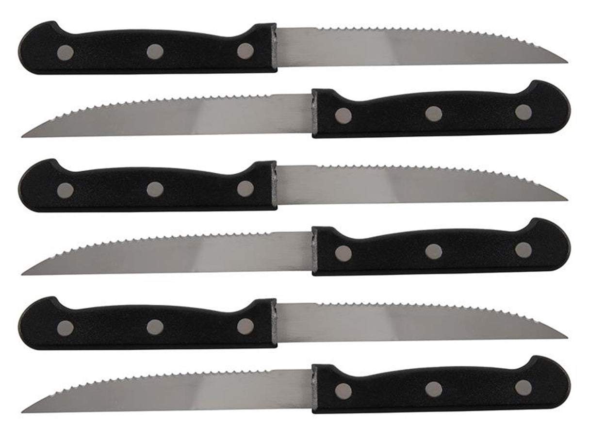 Kitchen tools steakmessenset 6-delig 21,5cm