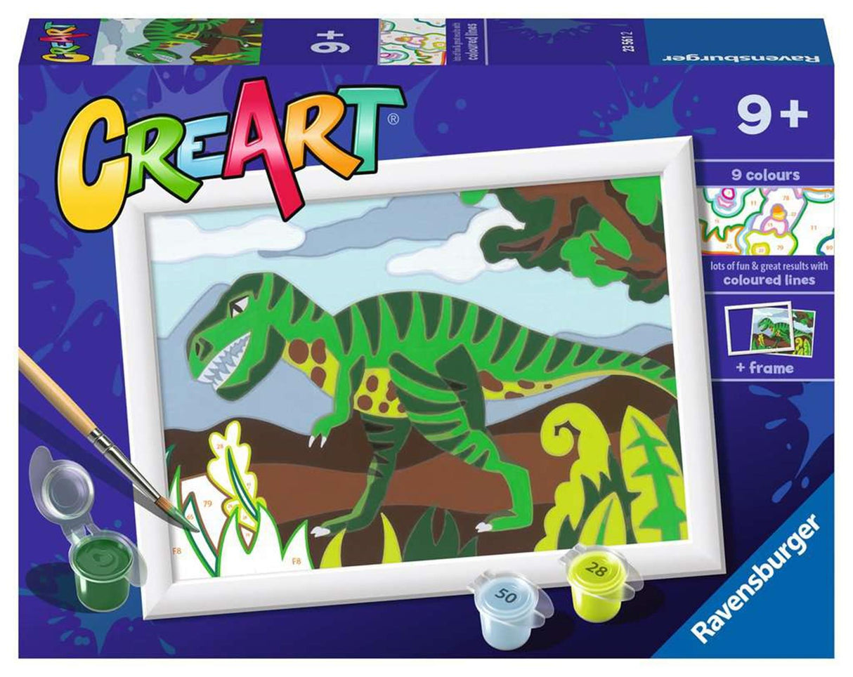 Pintura de Creart Ravensburger no número - Dinosaurus errantes