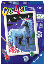 Pintura de Creat Ceart Ravensburger por número - Unicórnio Mágico