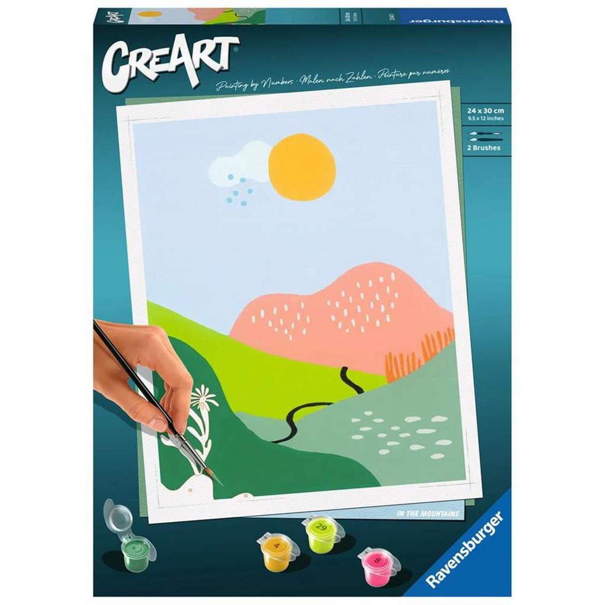 Ravensburger Crerec Painting na Numer - w górach