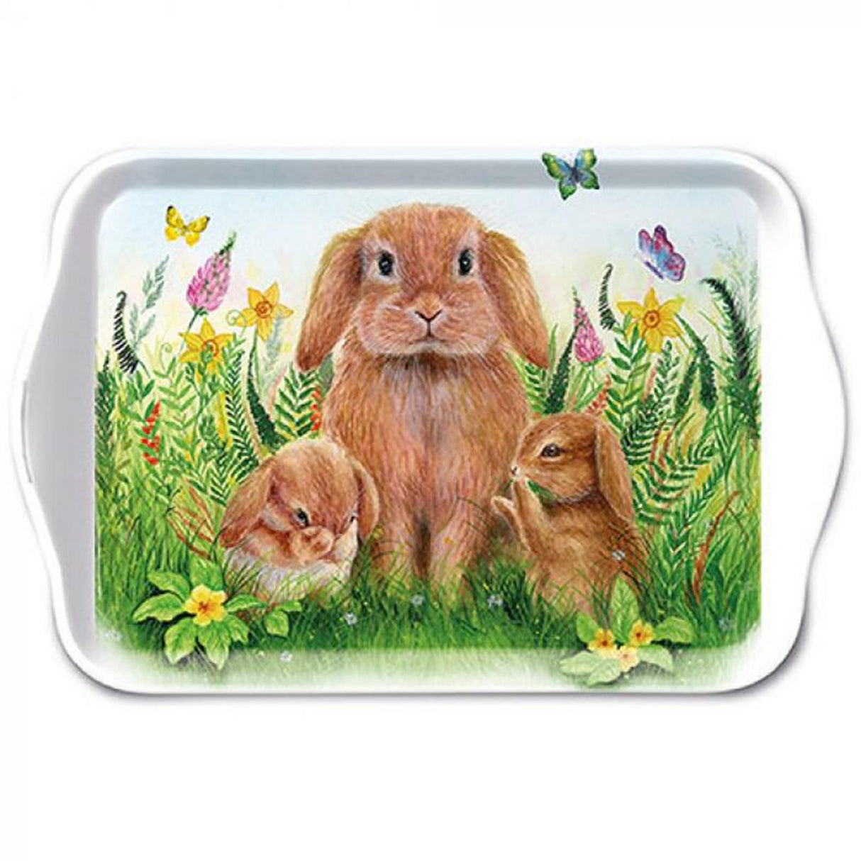 Ambiente tarjotin kaniperhe 13x21cm