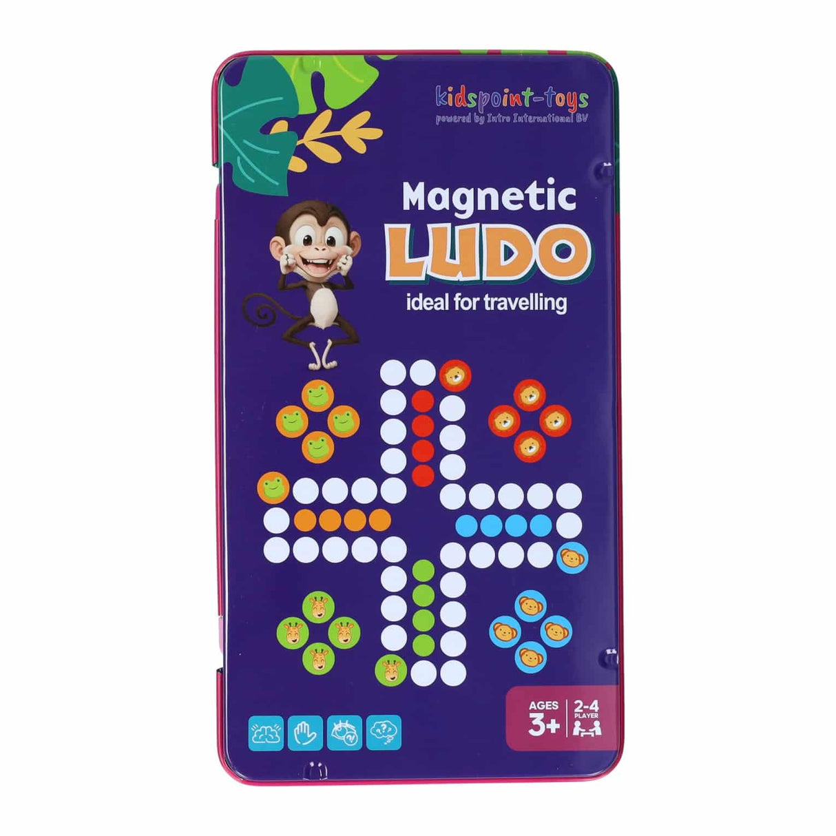 Intro magnetische reisspel in blik ludo