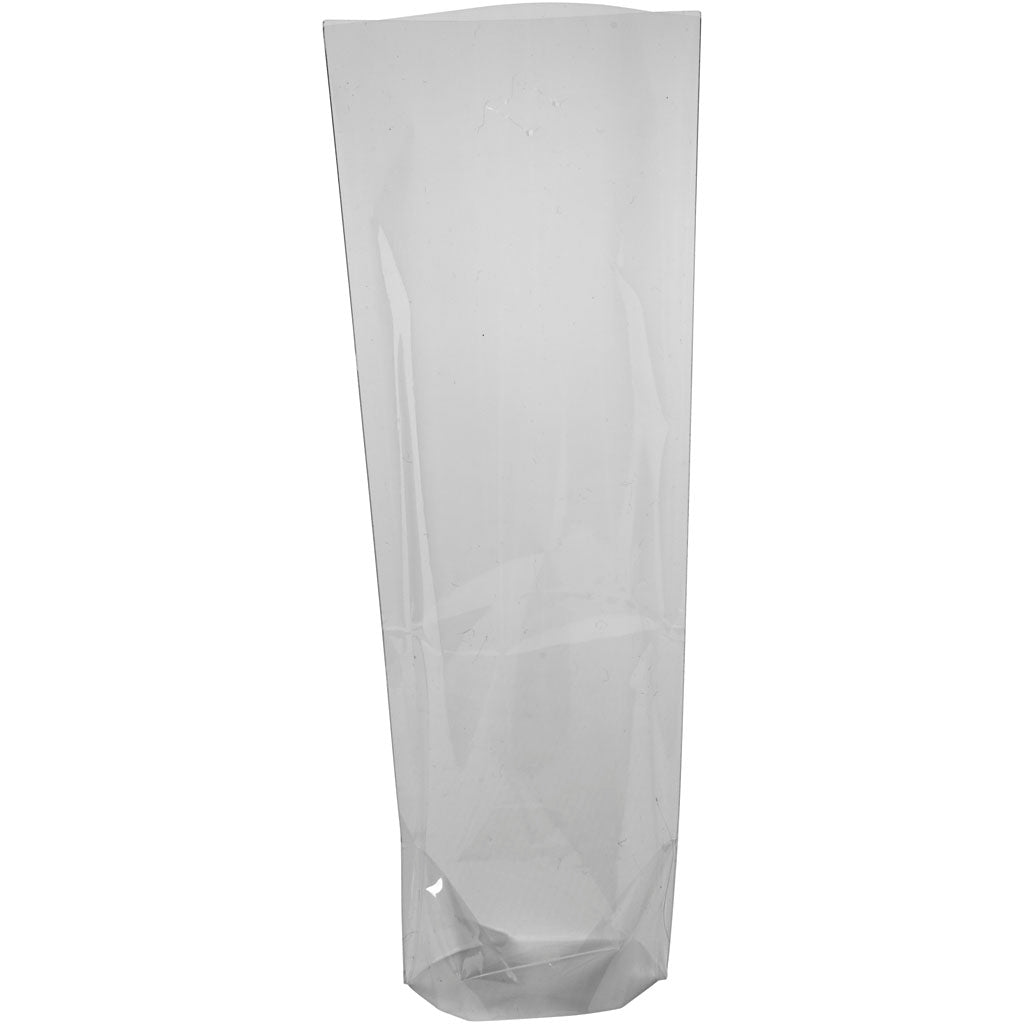 Creativ company cellophane bag, h: 19 cm, dim 7,5x5,5 cm, thickness 25 my, 20 pieces 1 box