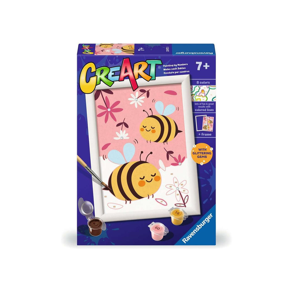 Ravensburger creart dipingi per numero: api felici