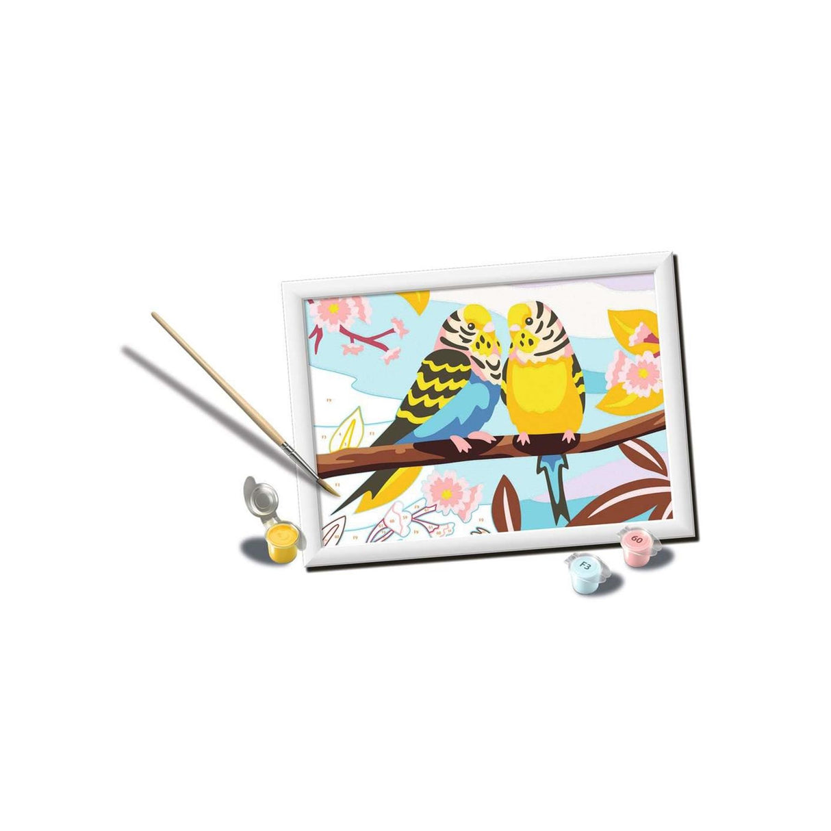 Kreativní barva Ravensburger podle čísla - papoušci