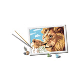 Ravensburger Creart Leeuw mit Babymalerei nach Nummer