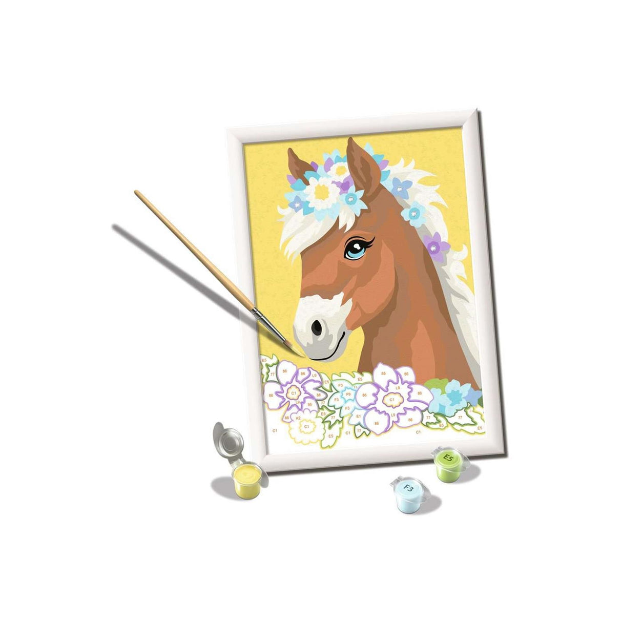 Ravensburger Creart painting by numbers - horse with flowers