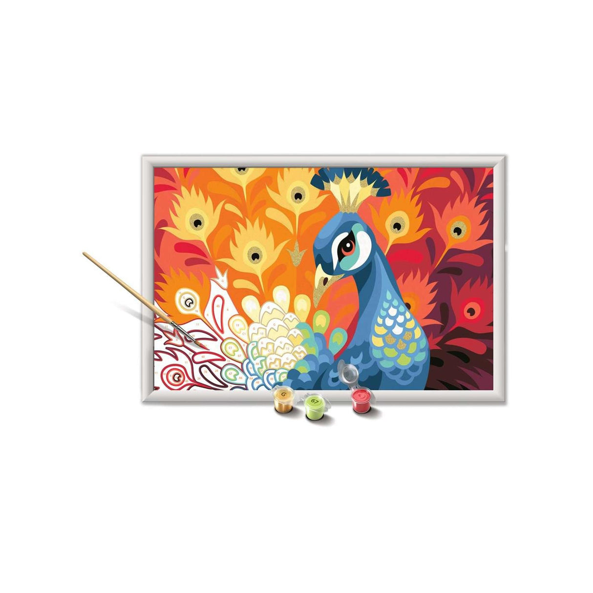 Ravensburger creart barva po številkah - ponosni pav