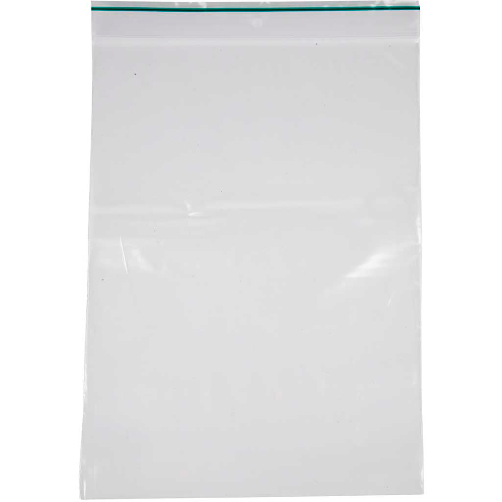 Zip lock bags, size 17x23 cm, thickness 0.05 mm, 100 pieces in a box