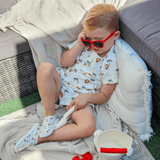 Jungle | multi-colored boys' beach set - muslin