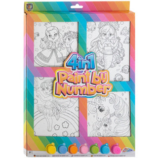 Групово творческо рисуване по номера 4в1 - фантастичен свят