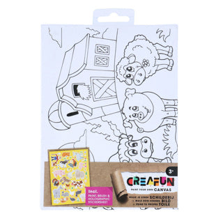 Creafun Painting on Canvas with Stickers 6-piece