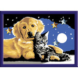 Ravensburger Creart Painting on Song Dog and Poes Glitter