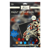 Nassau kuvataide nassau maalaus numerotiikeri - sis. 9 maalipurkkia ja sivellin