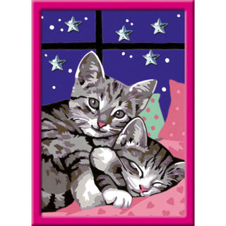 Ravensburger Creart Painting on Song Sleeping Cats Glitter