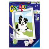 Ravensburger creart schilderen op nummer border collie | 3 stuks