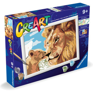 Ravensburger Creart Leeuw with baby painting by number