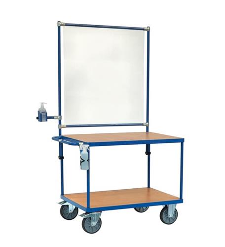 Fetra tafelwagen met infectiebescherming 1000x700