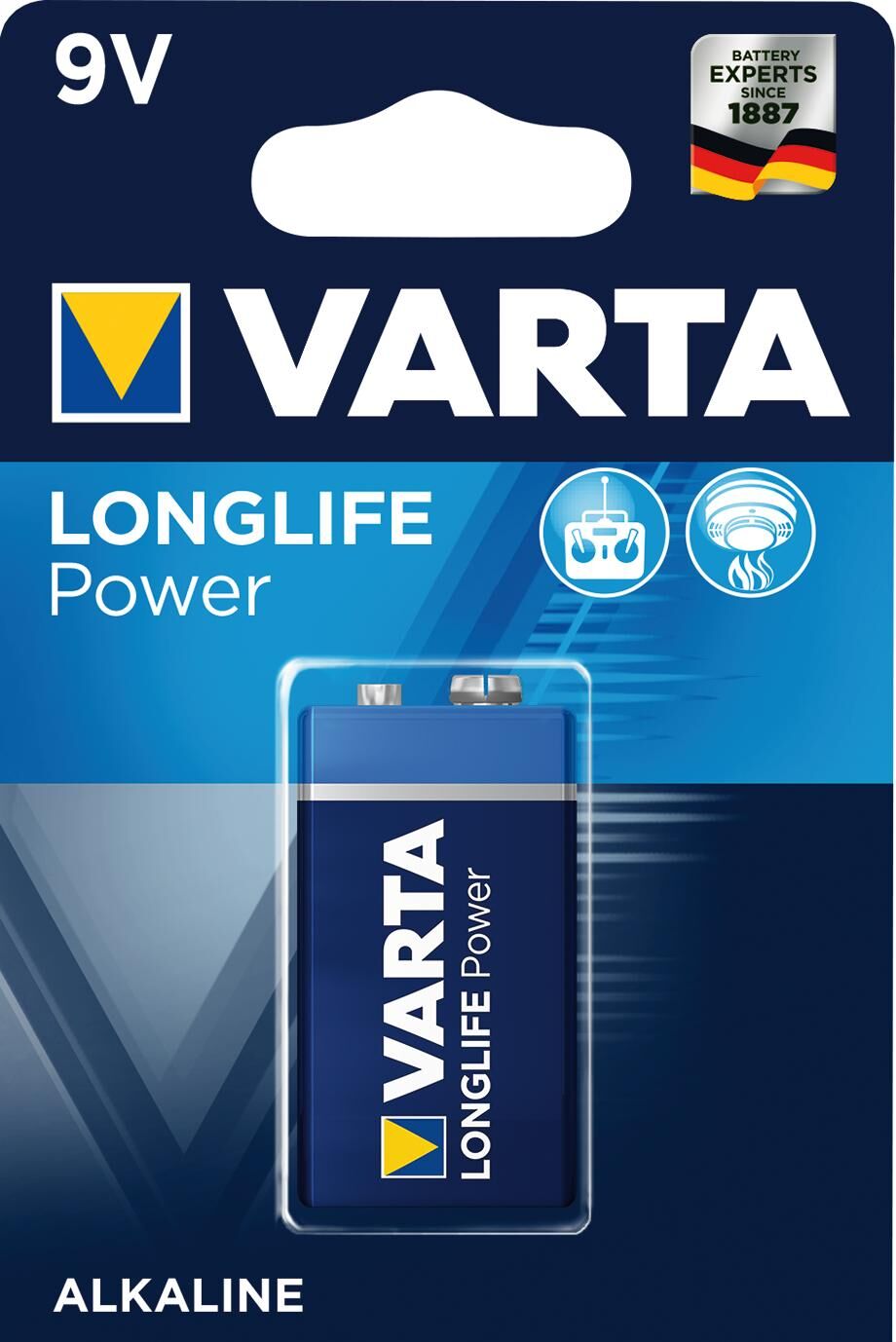Varta 4922 Fuinneamh Ard-Fuinnimh 9V-bloc
