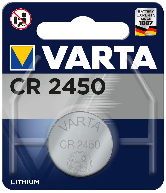 Varta cr2450 3v lithium button cell