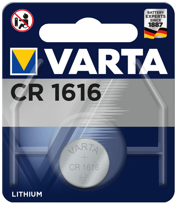 Ceallraí cille cnaipe varta 3V CR1616