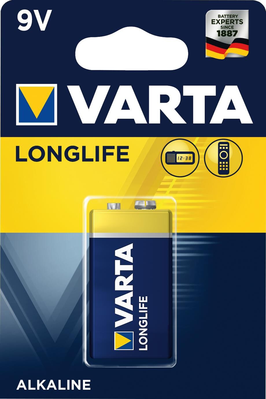 Varta Batterie Varta LongLife Alkaline LR61 9V