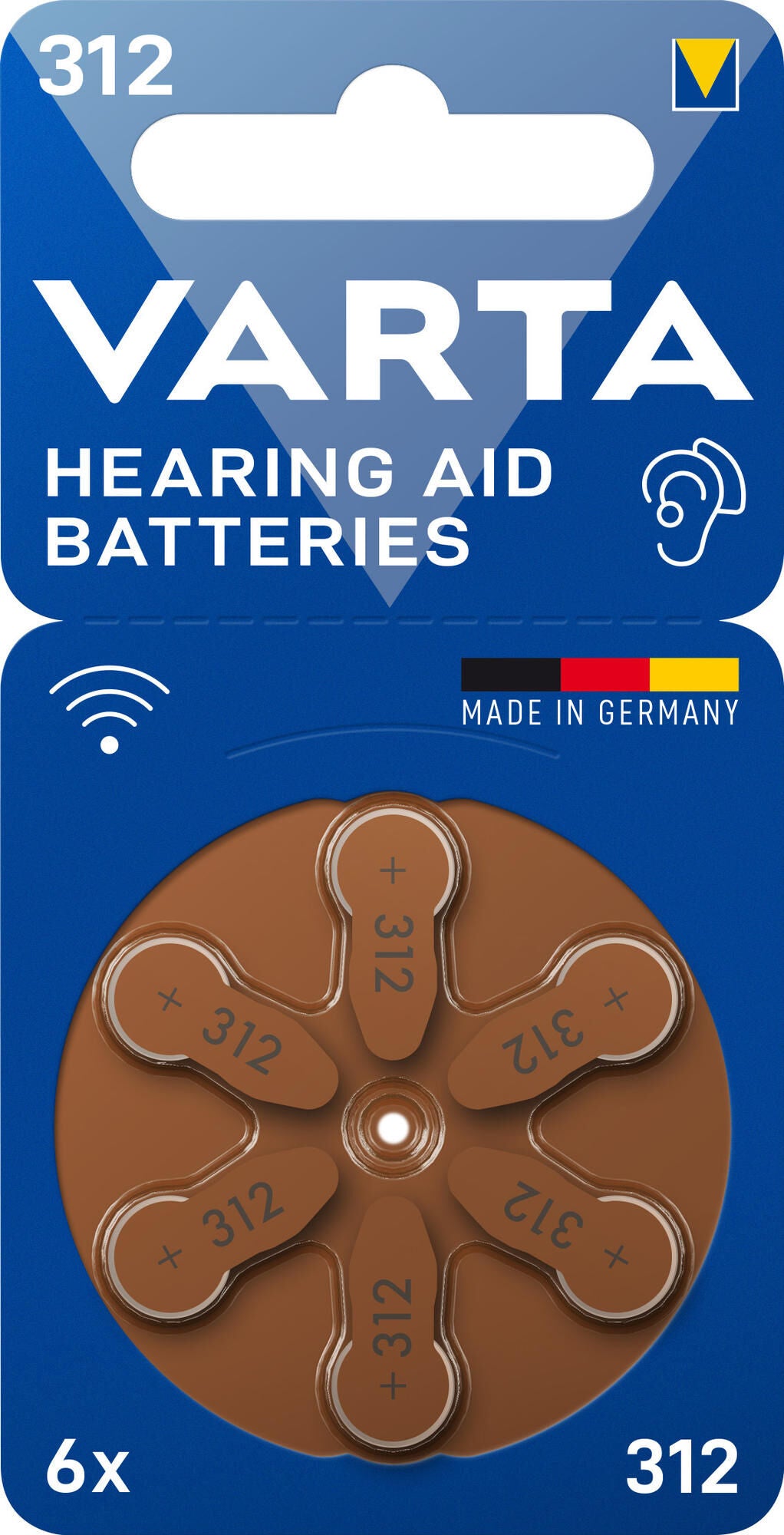 Varta battery coin cell v312 1.4v blister pack of 6