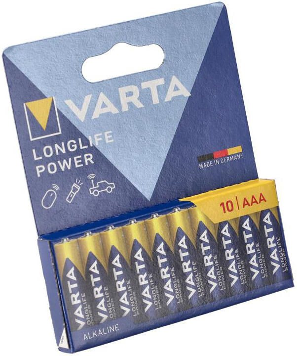 Varta battery longlife power - high energy batt. micro blister pack longlife power