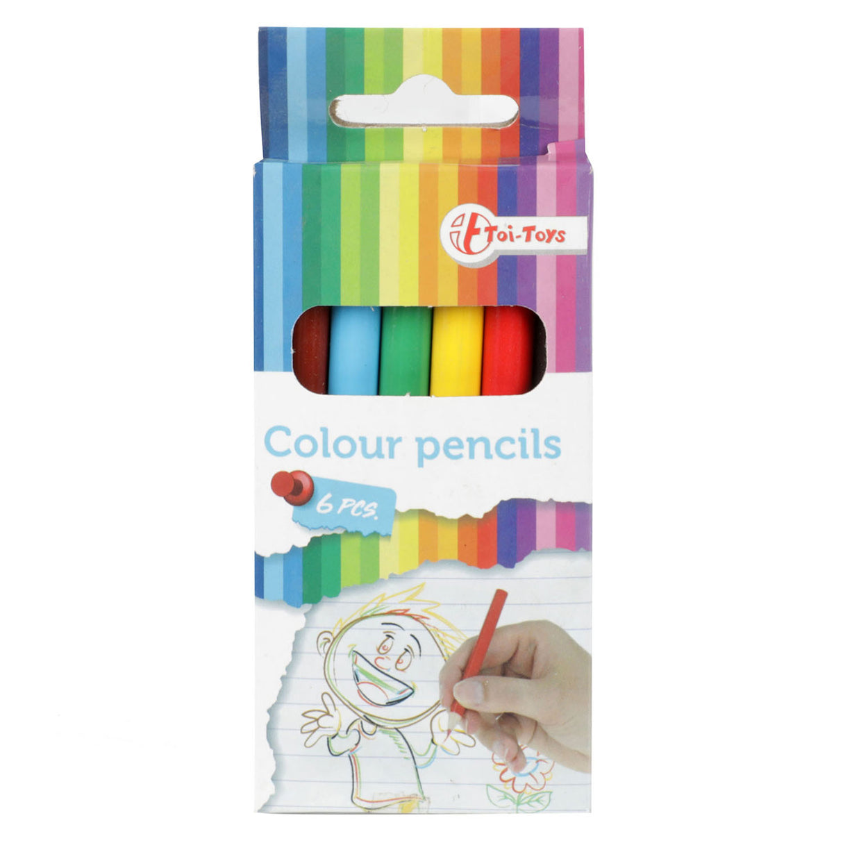 Toi-toys colored pencils, 6 pcs.