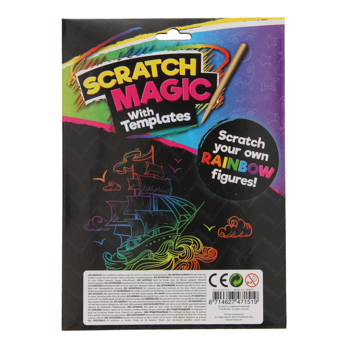 Toi-Toys Scratch Set Regenboog-tal