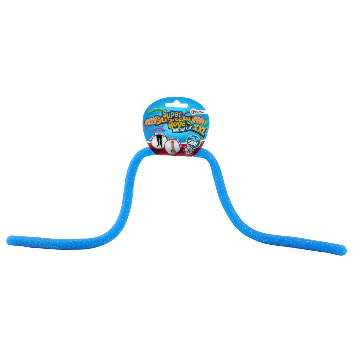 Toi-Toys Super stretchable rope with glitter, 50 cm