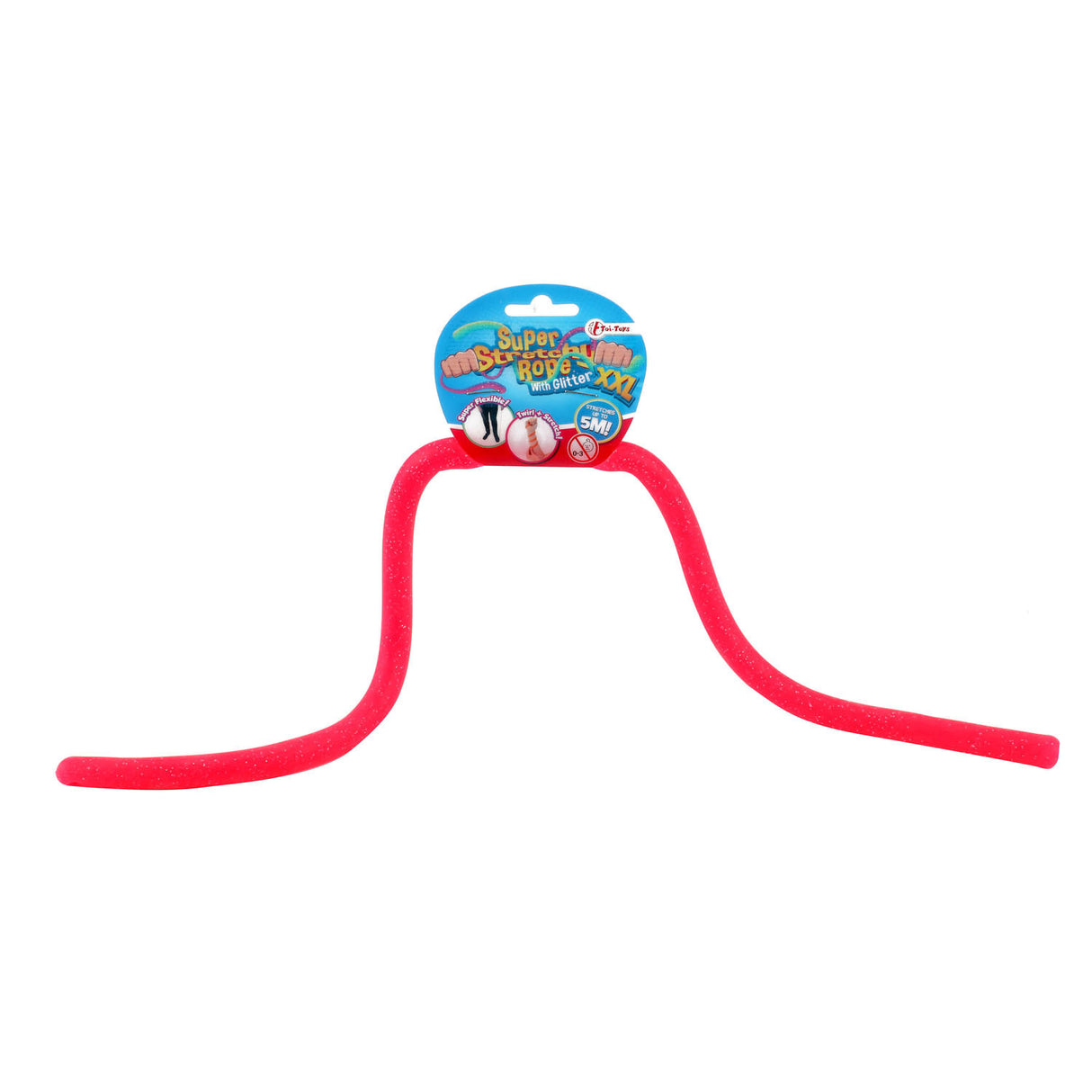 Toi-Toys Super stretchable rope with glitter, 50 cm
