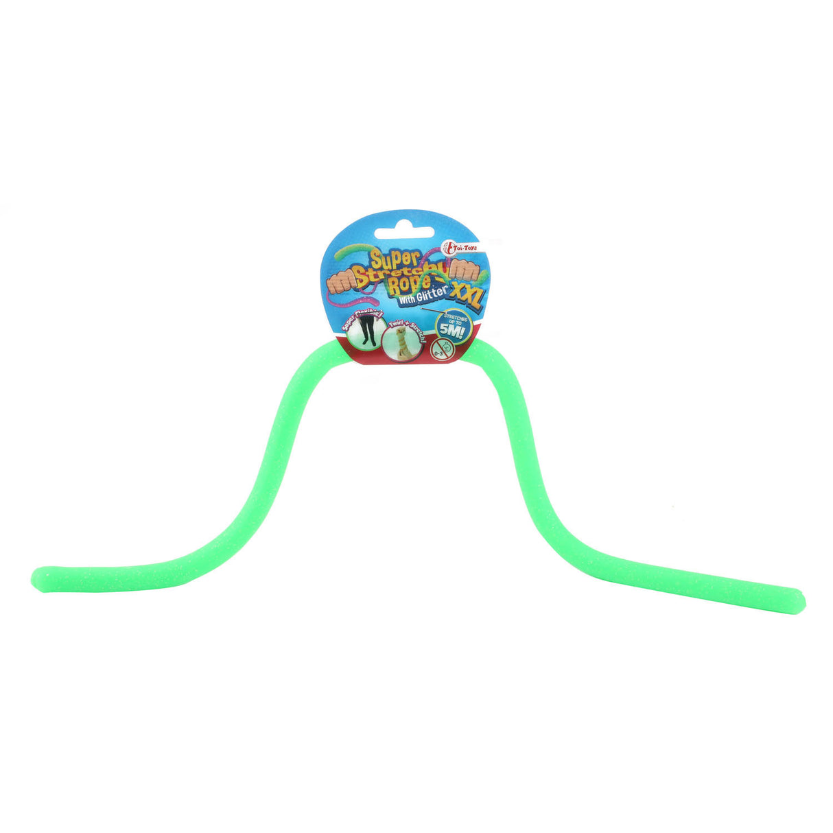 Toi-Toys Super stretchable rope with glitter, 50 cm