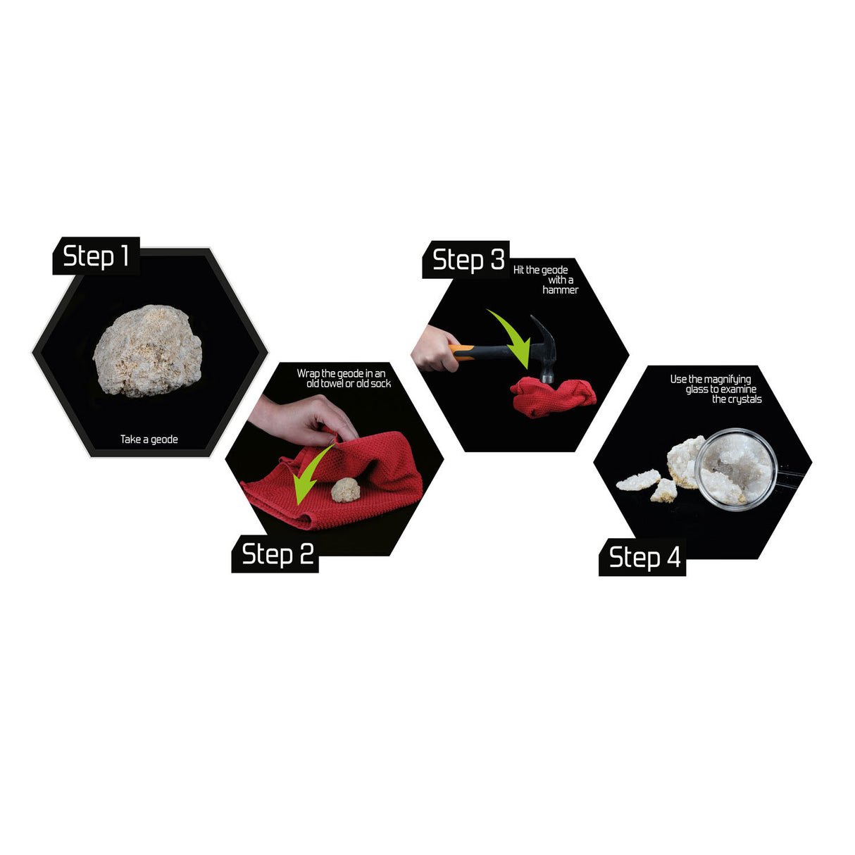 Explore geodes breken