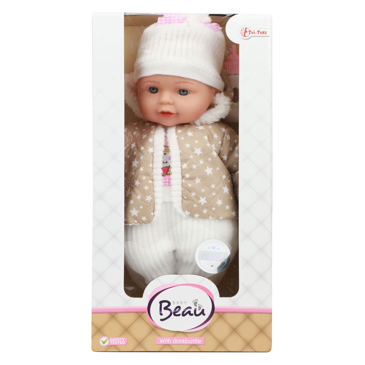 Toi-Toys Lovely Baby Babypop Winter clothes and bottle