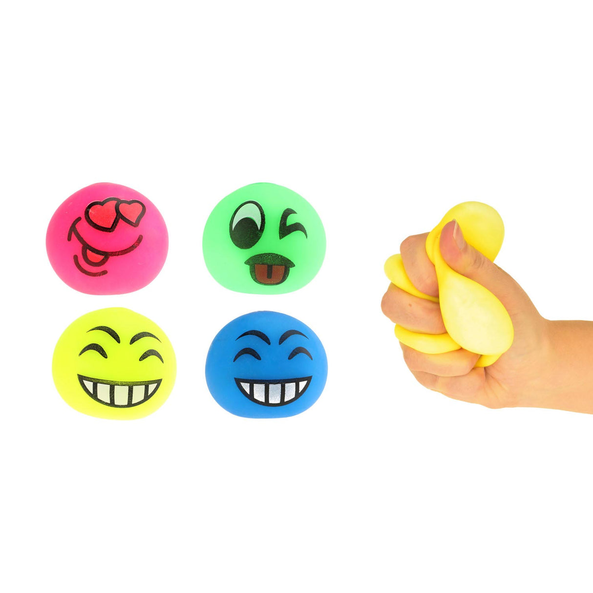 Toi-Bréagáin Liathróid Frith-Strus Smile Face Fidget