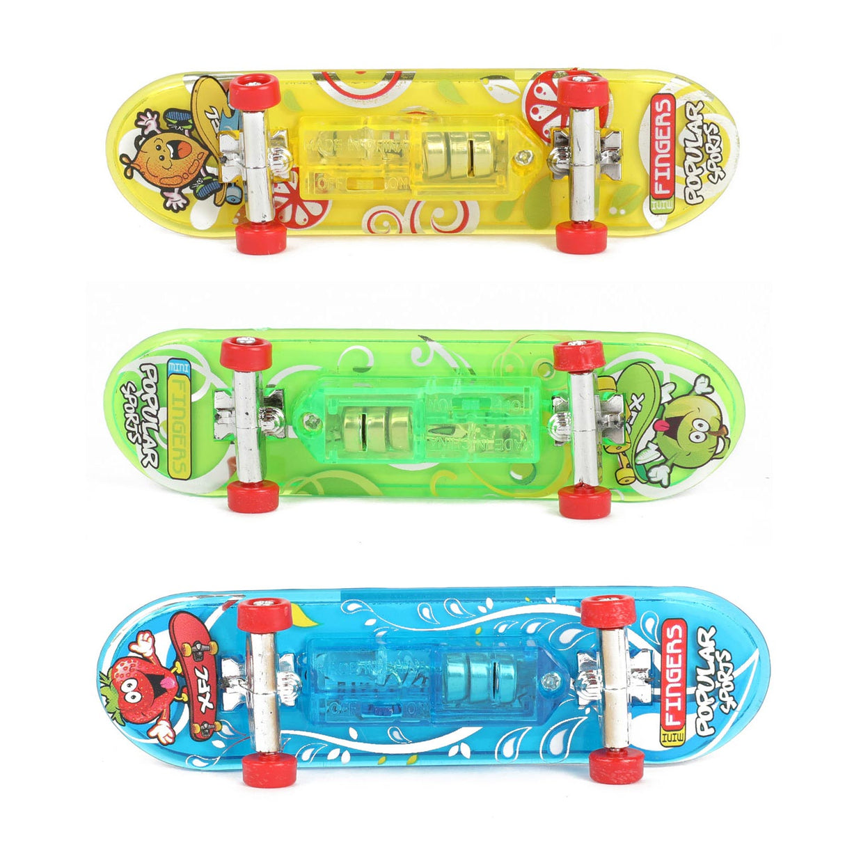 Toi-Toys Finger Skateboard With Light and Extra Wheels