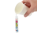 Creatività colori con acqua dino con pennarello