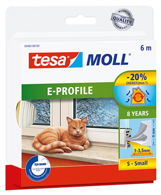 Tesa 1001366 - moll e-profile white | 10 pieces