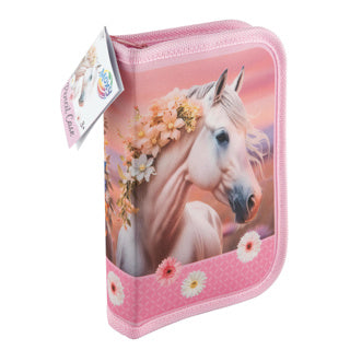 Creative craft group paarden etui gevuld - 28dlg.