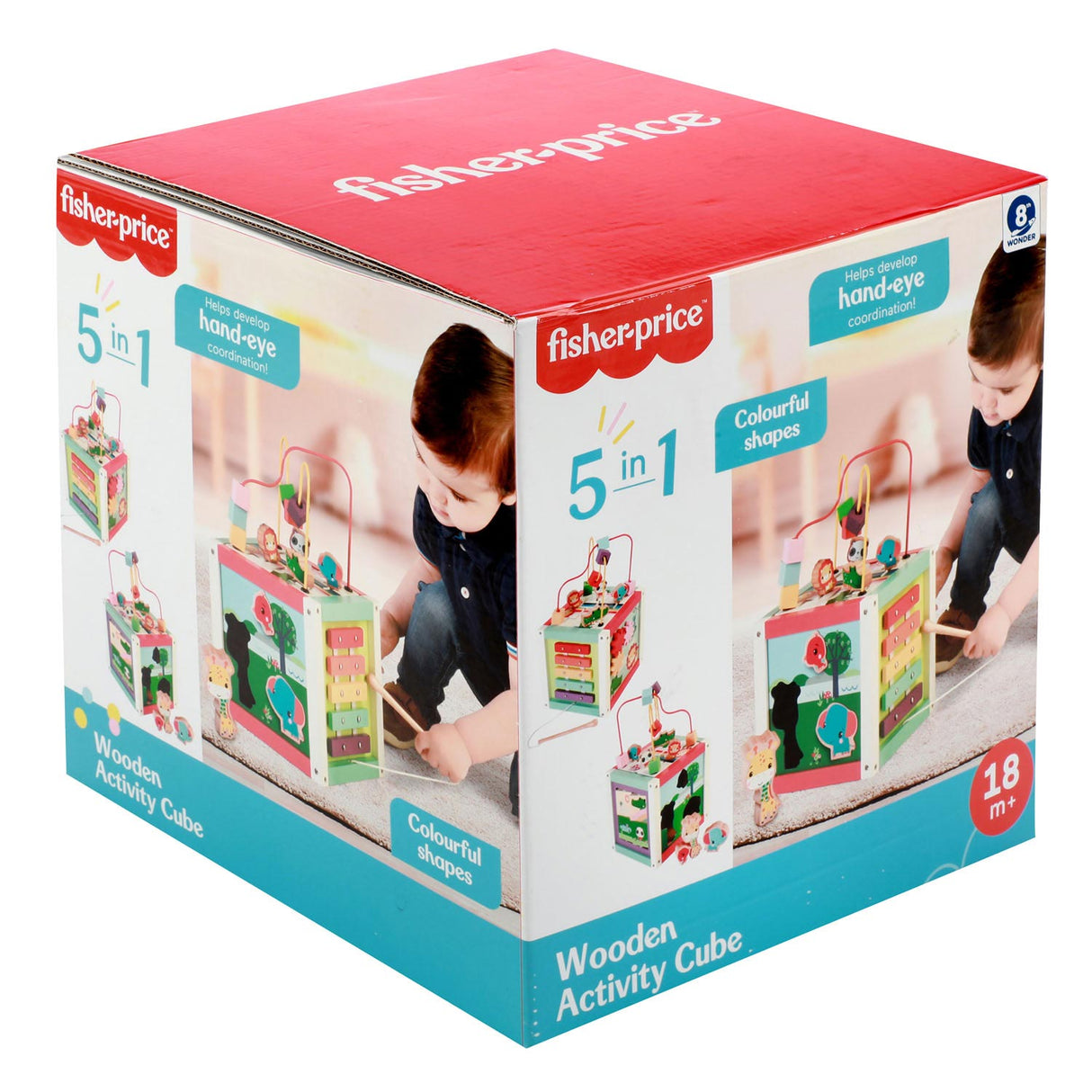 Fisher Price Activities Kubus Hout