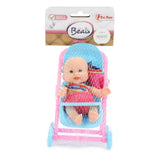 Baby beau mini baby pop siddende, 12 cm