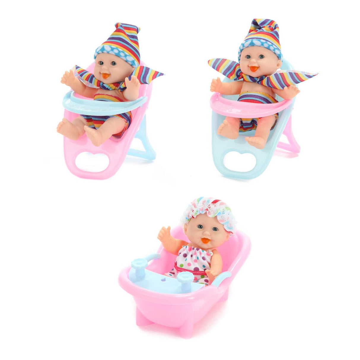 Baby beau mini baby pop siddende, 12 cm