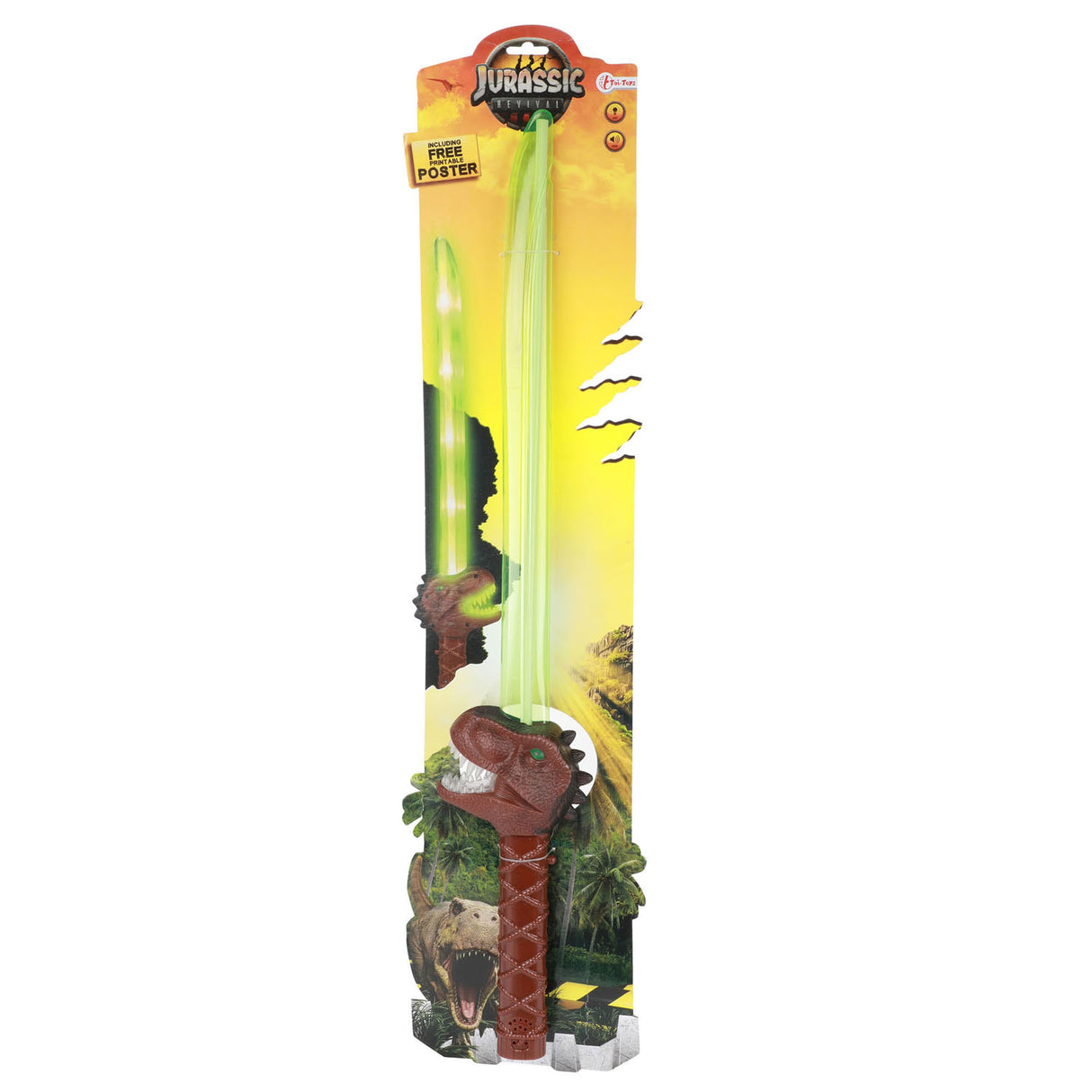 Toi-toys Jurassic Revival Light Sword T-Rex Dino Light and Sound